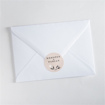 Aufkleber Hochzeit in pink und weiß - Vue 3