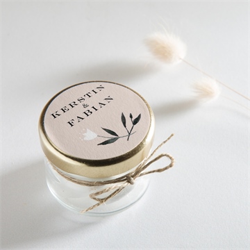 Aufkleber Hochzeit in pink und weiß - Vue 2