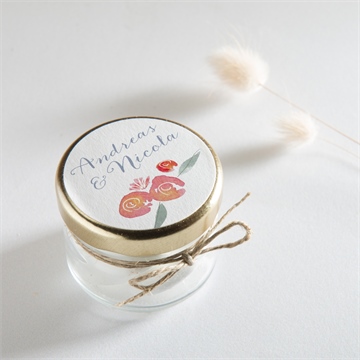 Aufkleber Hochzeit blumenrahmen - Vue 2