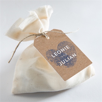 Geschenkanhänger Hochzeit einzigartige fingerabdrücke - vue 3