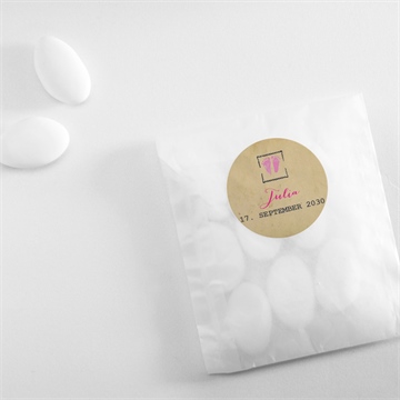 Sticker Geburt telegramm mädchen - Vue 4