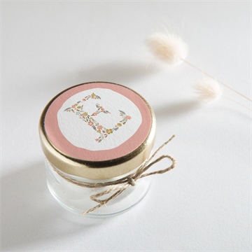 Aufkleber Taufe blumenalphabet mädchen - Vue 2