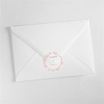 Aufkleber Taufe vintage natur - Vue 3