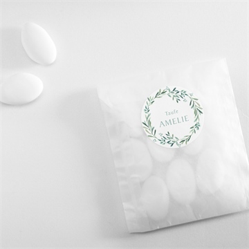 Aufkleber Taufe runder blumenkranz - Vue 4