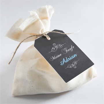 Geschenkanhänger Taufe blauer engel - Vue 2