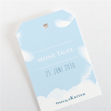 Geschenkanhänger Taufe zarte federn - Vue 3