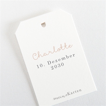 Geschenkanhänger Taufe friedenstaube - Vue 3