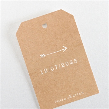 Geschenkanhänger Hochzeit abdruck des herzens - Vue 3