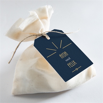 Geschenkanhänger Hochzeit art déco - Vue 2