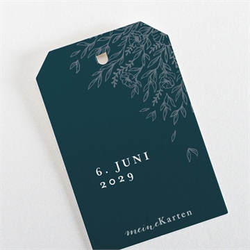 Geschenkanhänger Hochzeit königsblau - Vue 3