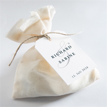 Geschenkanhänger Hochzeit schlicht & elegant - Vue 2