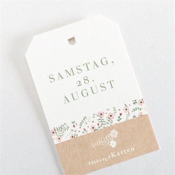 Geschenkanhänger Hochzeit blumenwiese - Vue 3