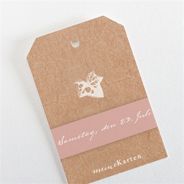 Geschenkanhänger Hochzeit mit efeu gebunden - Vue 3