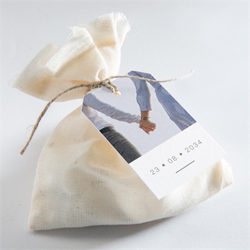 Geschenkanhänger Hochzeit monogramm - Vue 2