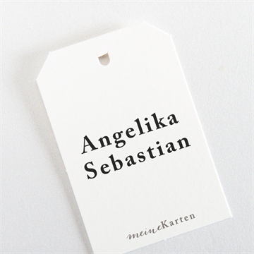 Geschenkanhänger Hochzeit monogramm - Vue 3