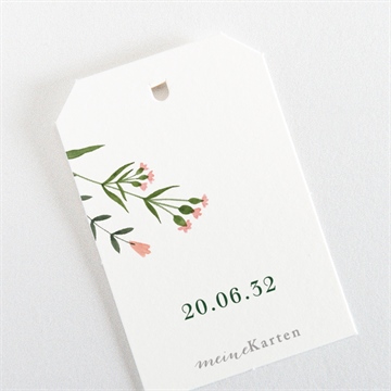 Geschenkanhänger Hochzeit wilde blumen - Vue 3