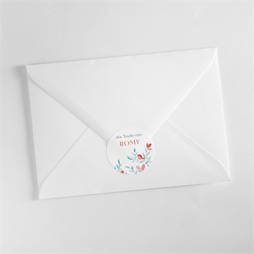 Aufkleber Taufe blumenfrische - Vue 3