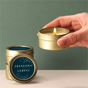 Kerze Hochzeit königsblau - Vue 2