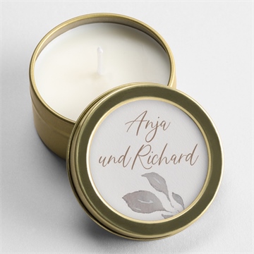 Kerze Hochzeit elegante skizze