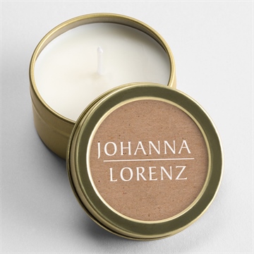 Kerze Hochzeit blätterschmuck