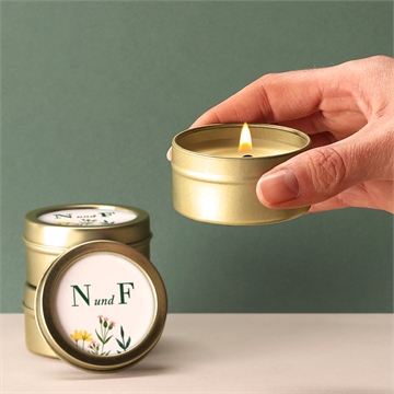 Kerze Hochzeit wilde blumen - Vue 2