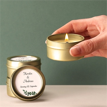 Kerze Hochzeit blätterband - Vue 2