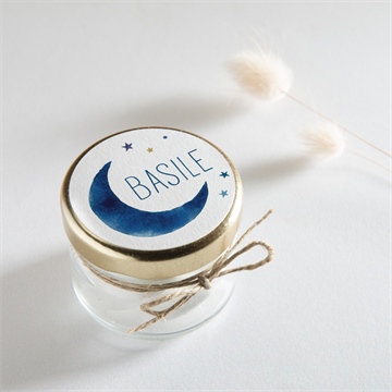 Sticker Geburt sternenhimmel blau - Vue 2