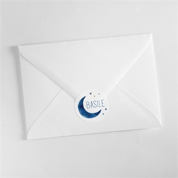 Sticker Geburt sternenhimmel blau - Vue 3