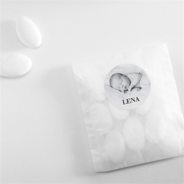 Sticker Geburt granatapfelrot - Vue 4