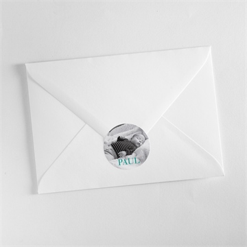 Sticker Geburt mintfarben - Vue 3