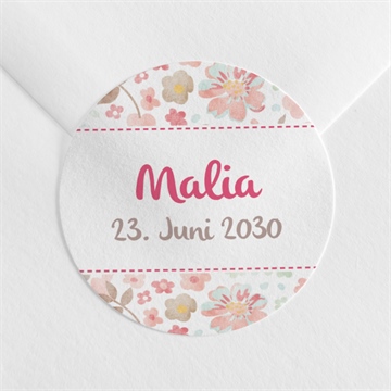 Sticker Geburt blumig frisch