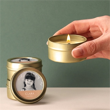 Kerze Kommunion zarte malerei - Vue 2