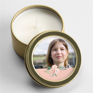 Kerze Kommunion zartes rosa