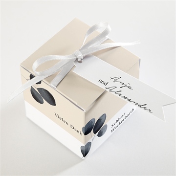 Geschenkbox Hochzeit aquarell in schwarz - vue 3