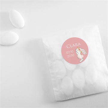 Sticker Geburt magnetkarte poesie - Vue 4