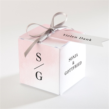 Geschenkbox Hochzeit schwarz und pastell