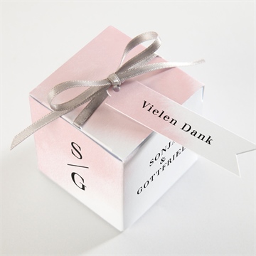 Geschenkbox Hochzeit schwarz und pastell - Vue 3