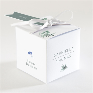 Geschenkbox Hochzeit aquarell poesie mit initiale - Vue 2