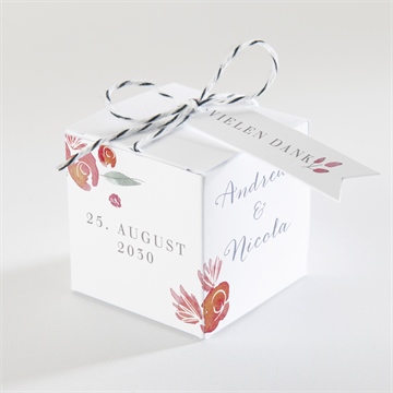 Geschenkbox Hochzeit blumenrahmen