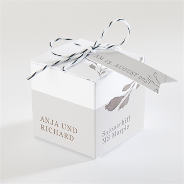 Geschenkbox Hochzeit elegante skizze