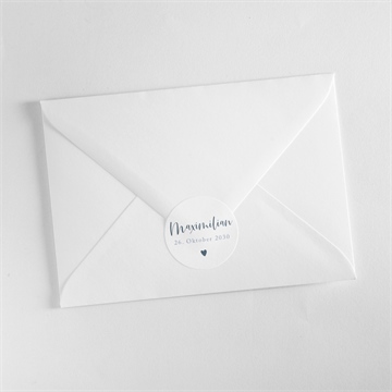 Sticker Geburt magnetkarte kleines herz - Vue 3