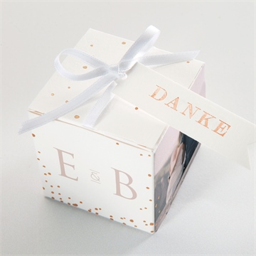 Geschenkbox Hochzeit goldene weide - kupfer - Vue 4