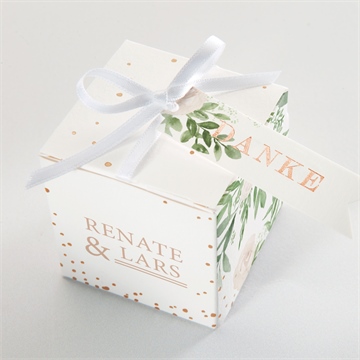 Geschenkbox Hochzeit frühlingsrosen - kupfer - Vue 4