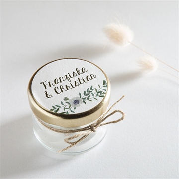 Aufkleber Hochzeit zarte blüte - Vue 2