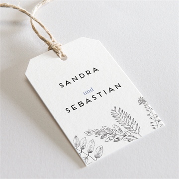 Geschenkanhänger Hochzeit herbarium