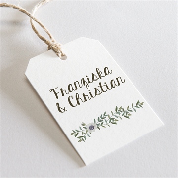 Geschenkanhänger Hochzeit zarte blüte