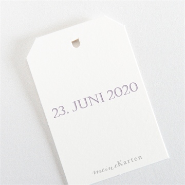 Geschenkanhänger Hochzeit zarte blüte - Vue 3