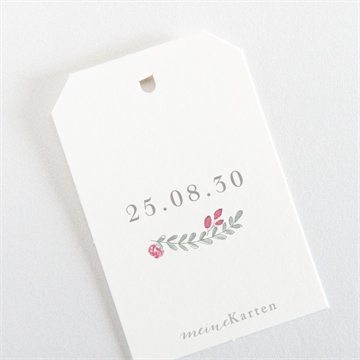 Geschenkanhänger Hochzeit blumenrahmen - Vue 3