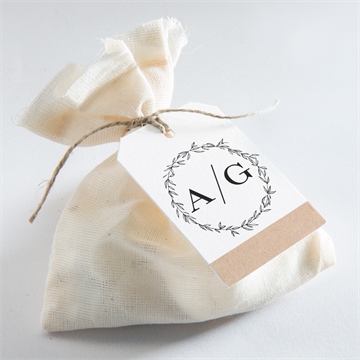 Geschenkanhänger Hochzeit schick mit schleife - Vue 2