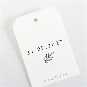 Geschenkanhänger Hochzeit schick mit schleife - Vue 3